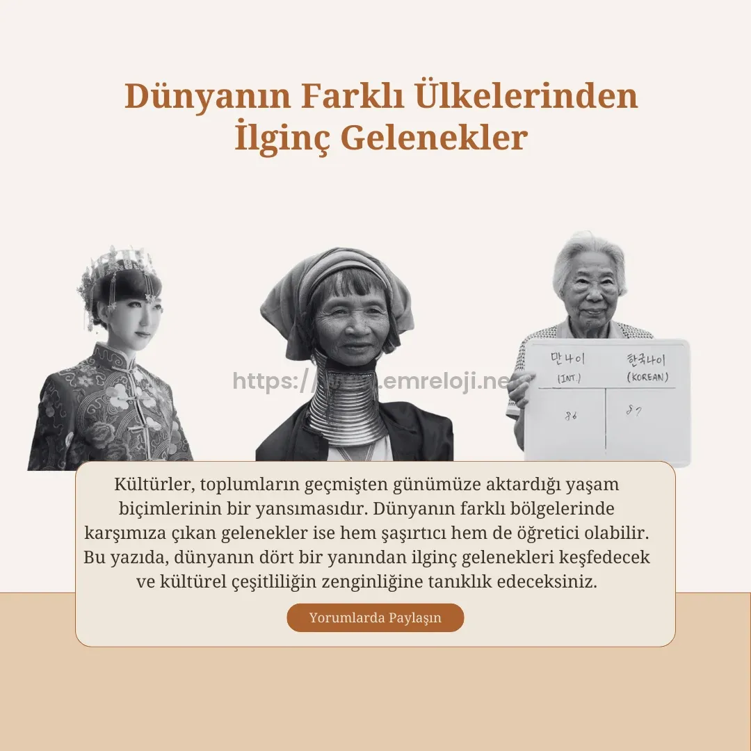 Dünyanın Farklı Ülkelerinden İlginç Gelenekler